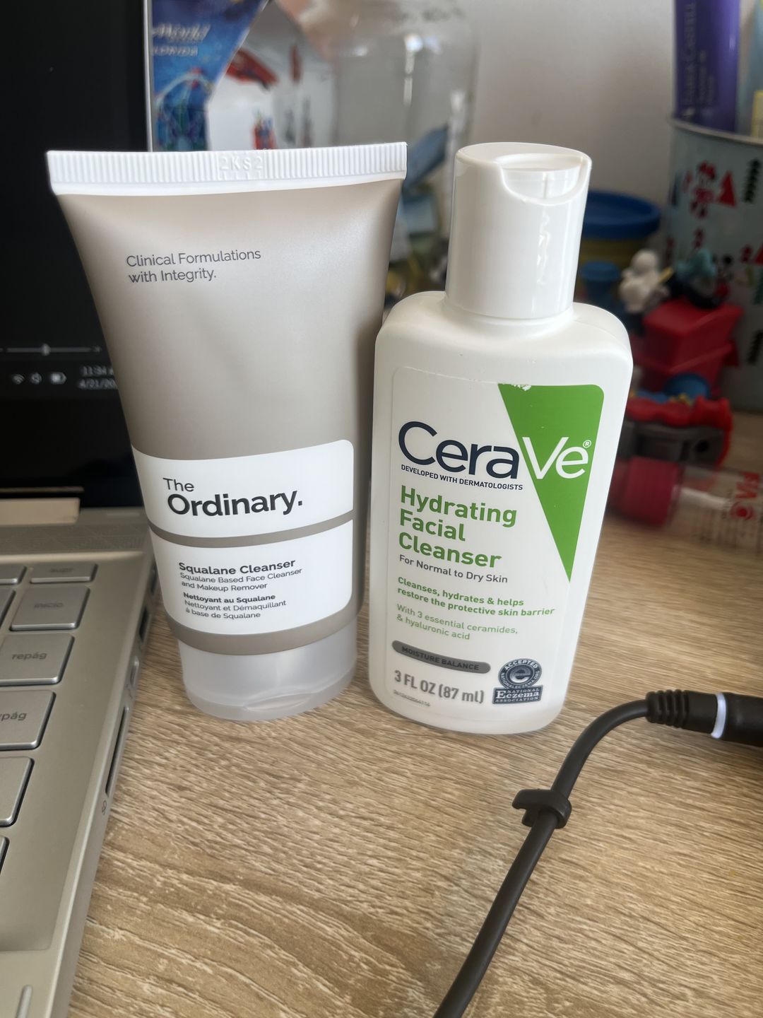 Customer photo review of Hydrating Facial Cleanser