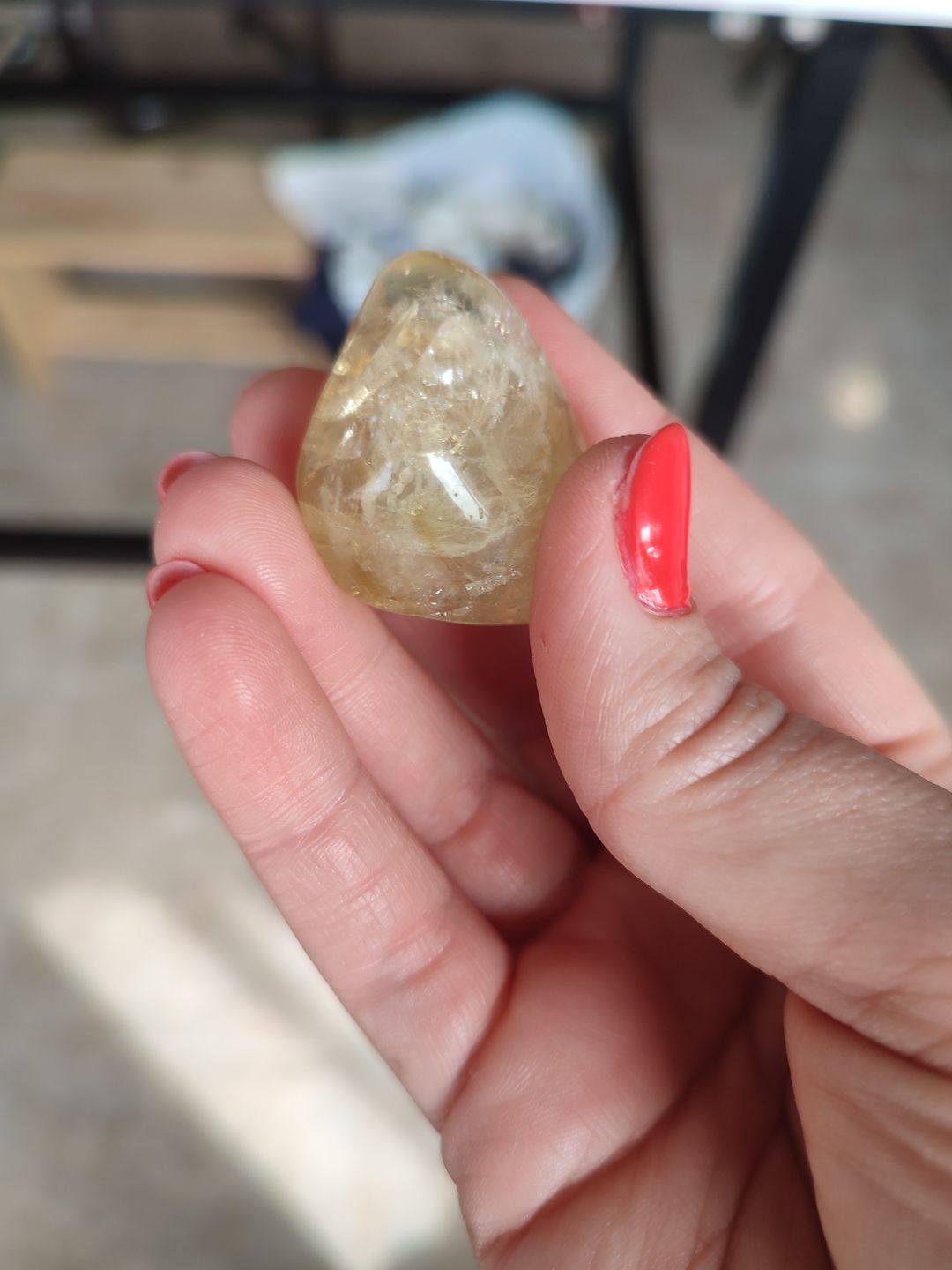 Customer photo review of Citrino calentado Rodado (Amatista calentada) | Abundancia - Energía