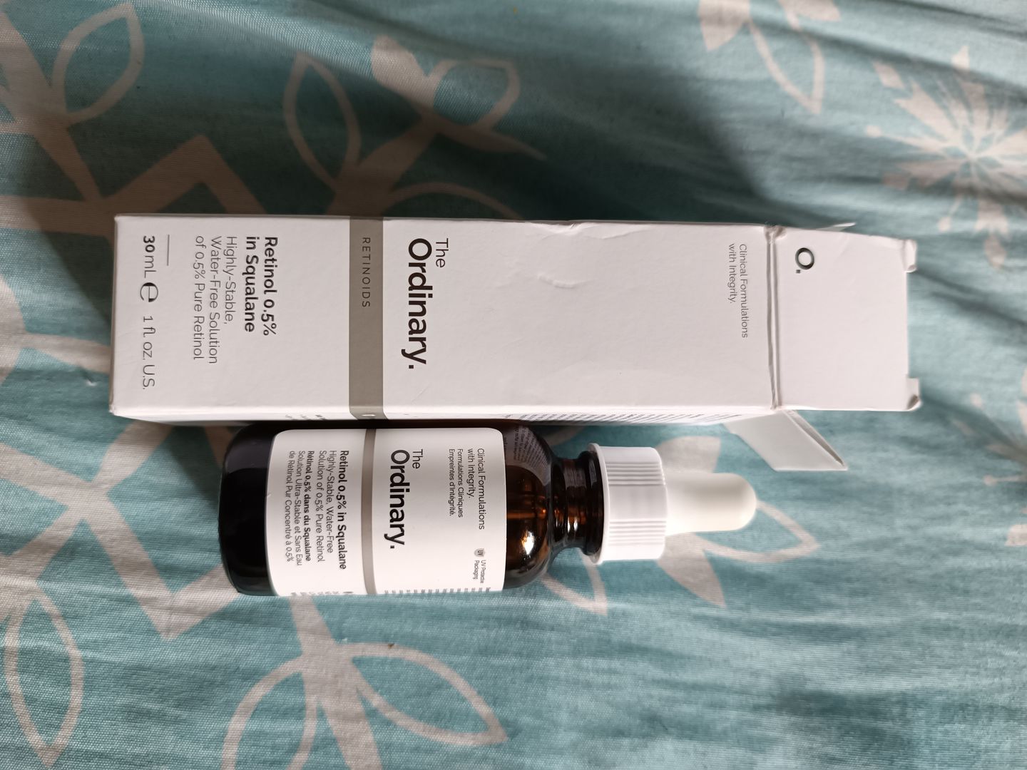 Customer photo review of Retinol 0.5% in Squalane
