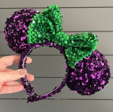 Customer photo review of Purple Sequin on Velvet