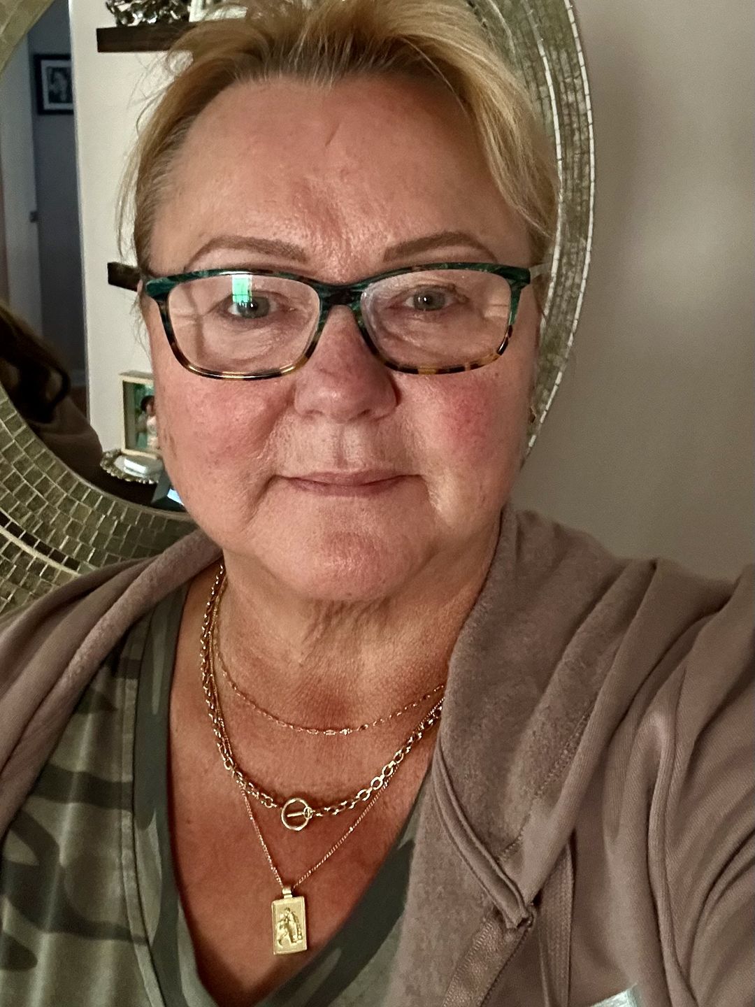 Customer photo review of Cuban T Bar Necklace