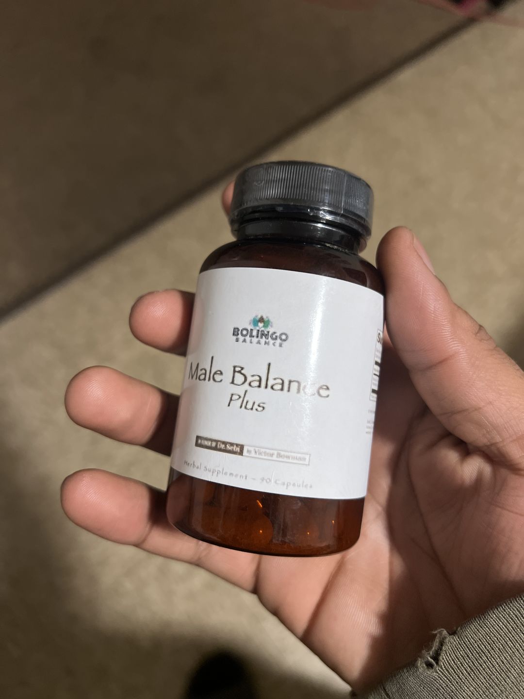Customer photo review of MALE BALANCE PLUS