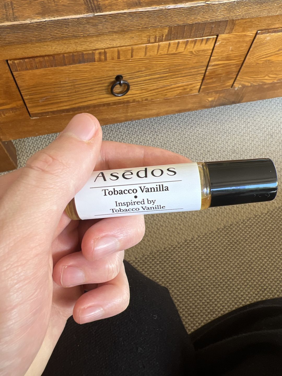 Customer photo review of TOBACCO VANILLA PERFUME OIL