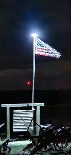 Customer photo review of Solar Flagpole Top Light