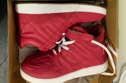Customer photo review of TRIPPIN Red Men's High Top sneaker