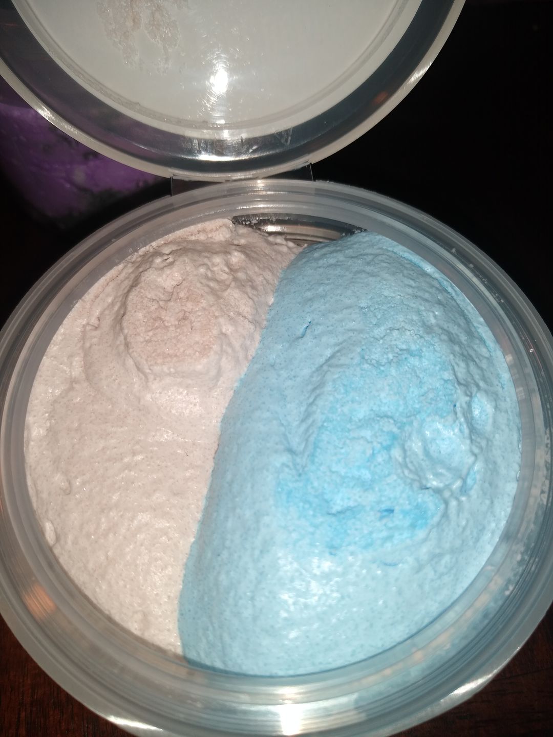 Customer photo review of Waffle Berry Boogeyman Split Scrub (Blueberry Cheesecake Ice Cream & Waffle Cone)