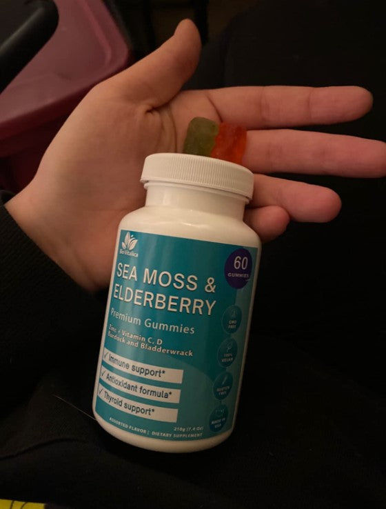 Customer photo review of Sea Moss Elderberry Gummies