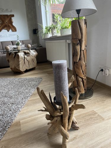 Customer photo review of Teak Kerzenständer VILLA