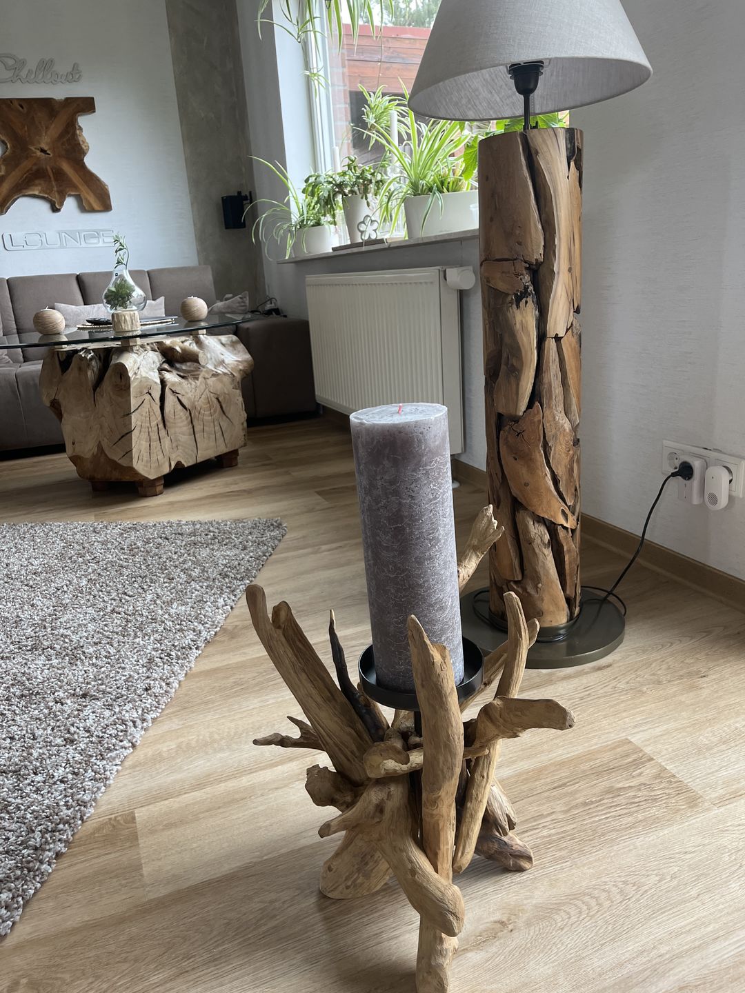 Customer photo review of Teak Kerzenständer VILLA