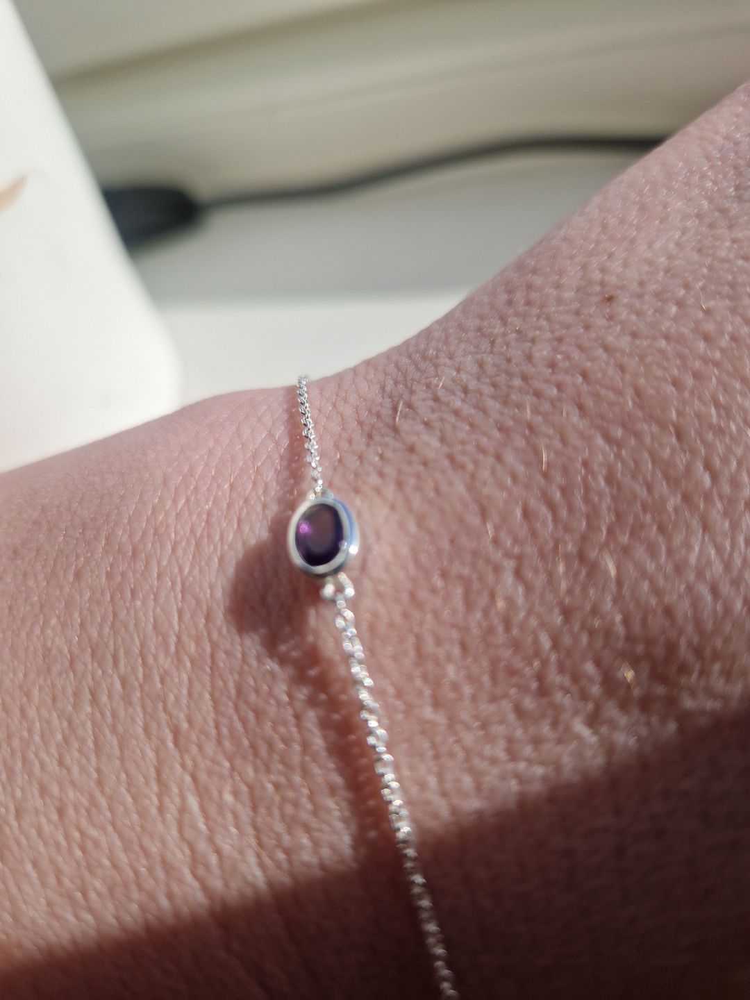 Customer photo review of Armband Februari Ametist Silver