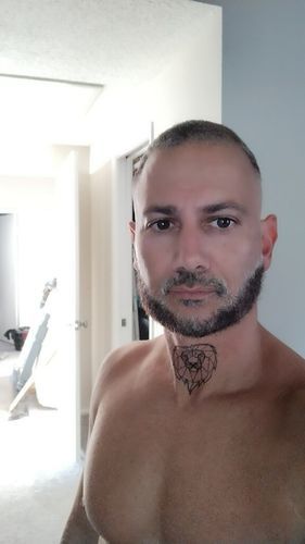 Customer photo review of Geometric Lion Tattoo - Semi Permanent