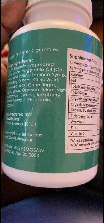 Customer photo review of Sea Moss Elderberry Gummies