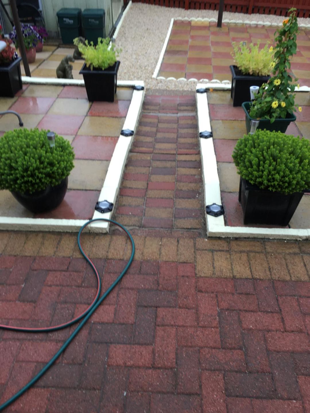 Customer photo review of TSUN White Outdoor Solar Deck Lights