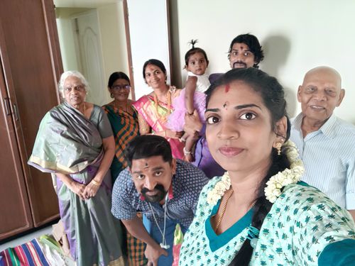 Customer photo review of Rama Green Lotus Anarkali