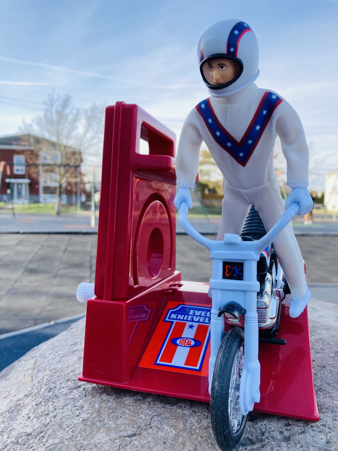 Customer photo review of Back in Stock and Shipping Now | Evel Knievel Stunt Cycle - Trailbike Edition / Black