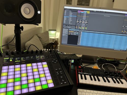 Customer photo review of Original Stand For Ableton Push 2