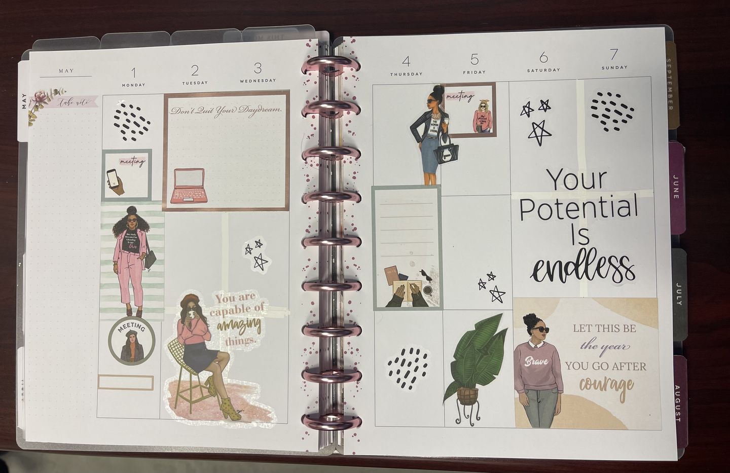 Customer photo review of This Is My Year Planner Sticker Book