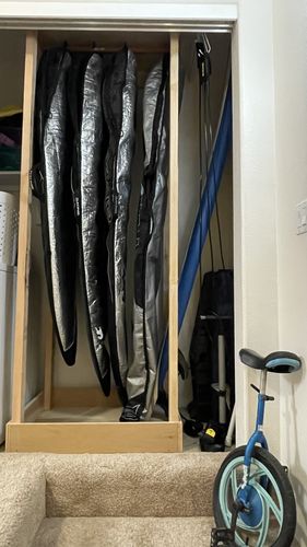 Customer photo review of Hang Up System - Longboard Box