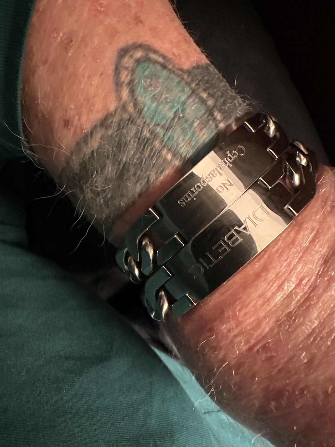 Customer photo review of 14mm Cuban Link ID Bracelet