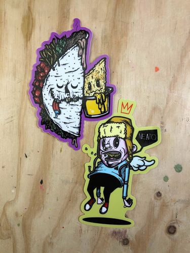 Customer photo review of 100 Custom 4" Laminated Vinyl Stickers