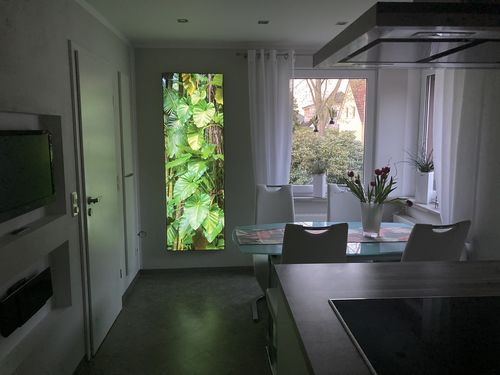 Customer photo review of Leuchtbild | Der Dschungel | Panoramahochformat