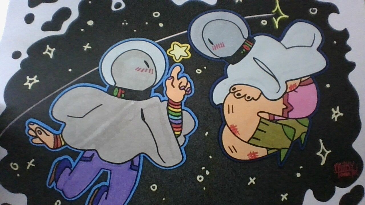 Customer photo review of Space Ghost Coloring Page PDF