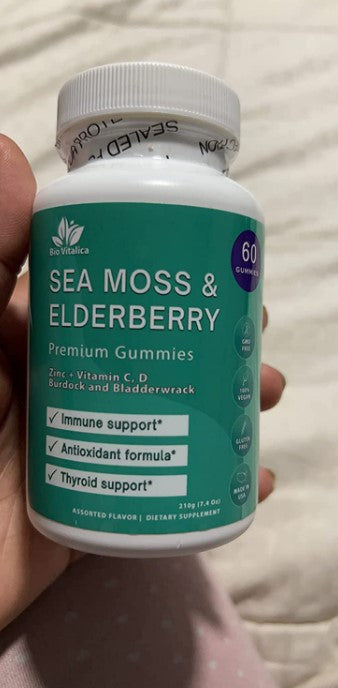 Customer photo review of Sea Moss Elderberry Gummies