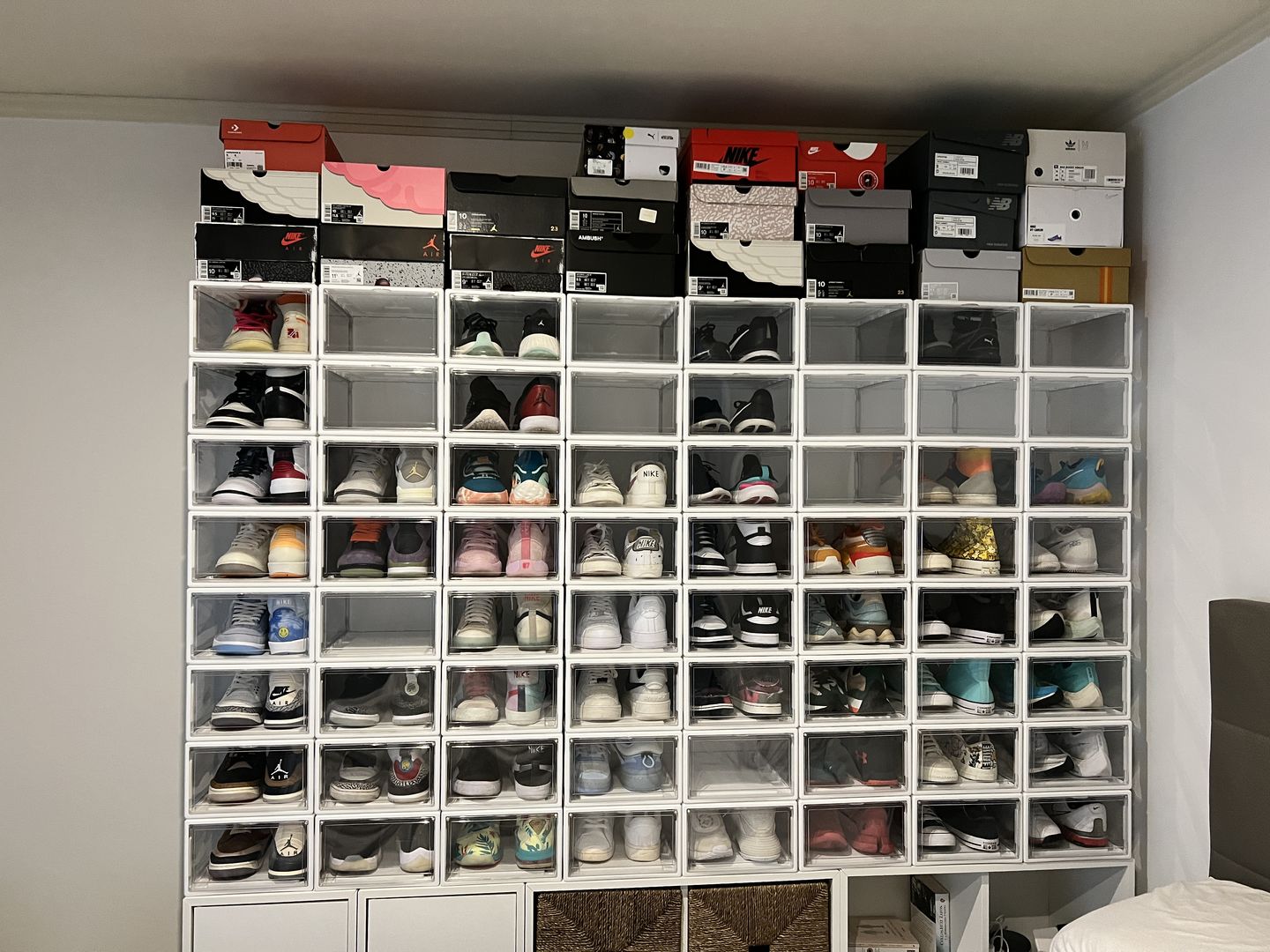 Customer photo review of Set 10 Cajas Organizadoras de Zapatos Blanco Transparente Cada Cosa En Su Lugar®