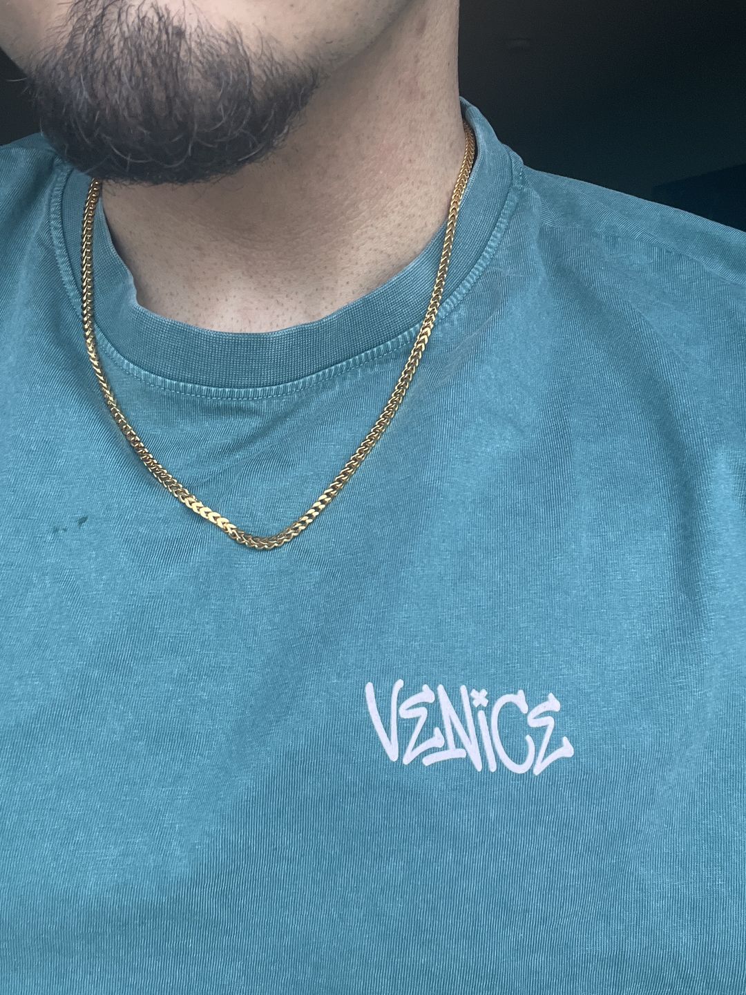 Customer photo review of CLEAN FRANCO CHAIN. - 3MM 18K GOLD