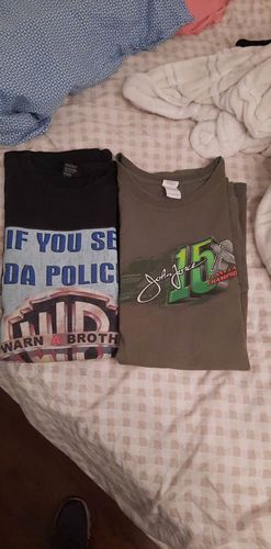 Customer photo review of John Force Funny Car Champion IHRA Oversized Racing T Shirt Size 4XL