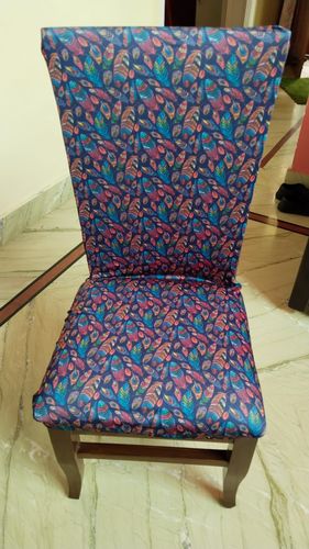 Customer photo review of Magic Universal Chair Cover - Multicolored Feather