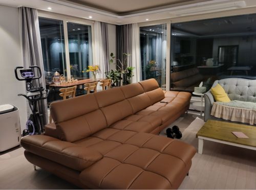 Customer photo review of BOBBY - Sofa góc da 4 chỗ