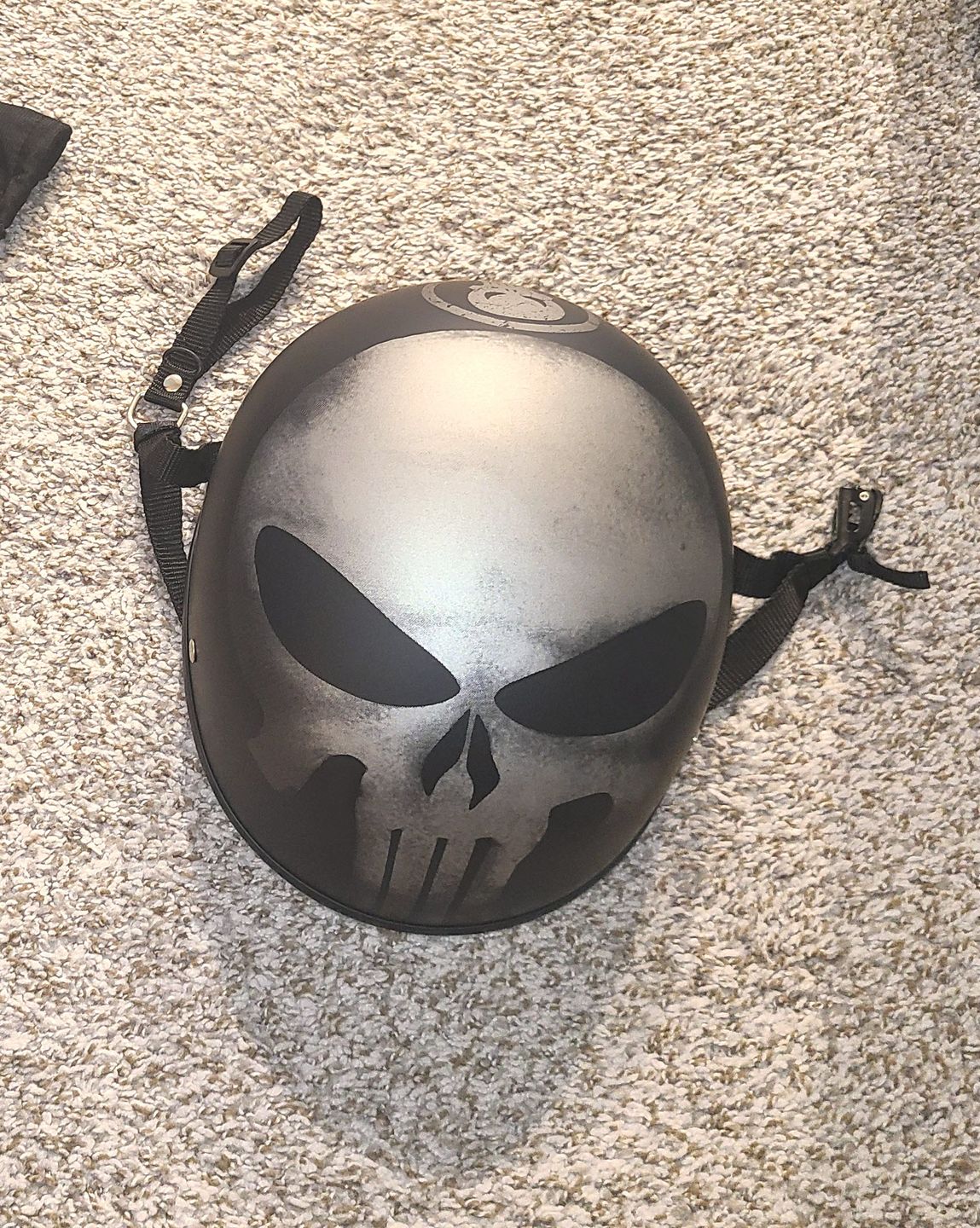 Customer photo review of Smallest Lightest SOA DOT Beanie Helmet / Skull