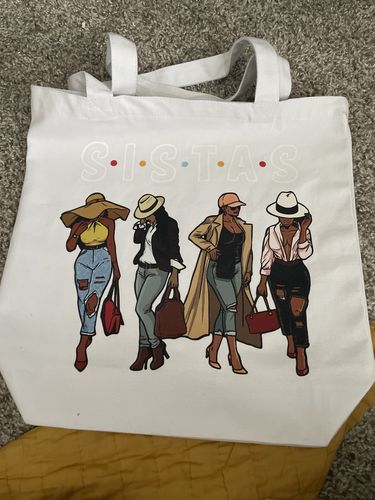 Customer photo review of Sistas Trip DTF Heat Transfer, Vacation Design, Vacay Mode DTF