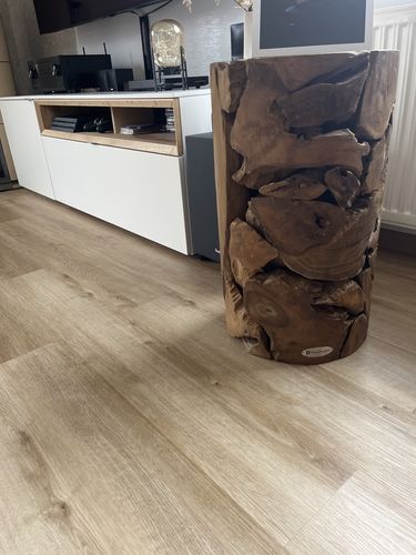 Customer photo review of Teak Holz Säule XILON rund