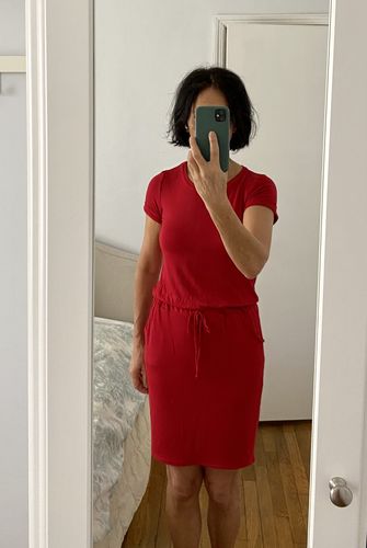 Customer photo review of Brigitte Brianna Baseball Tee Dress