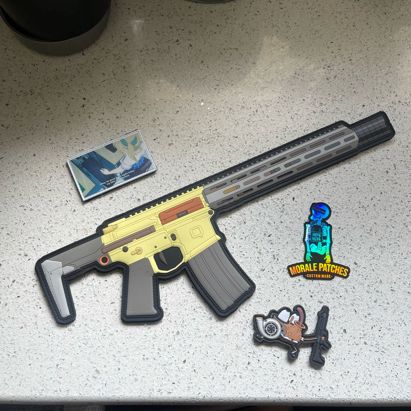 Customer photo review of Q Honey Badger Morale Patch *LIMITED*