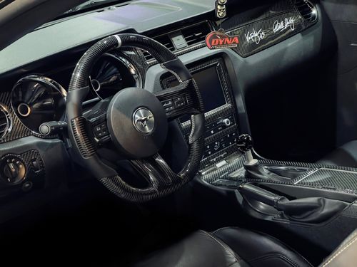 Customer photo review of DynaCarbon™ 4 PCS Full Center Console Trim For Ford Mustang 2010-2014 (Will fit Automatic and Manual)