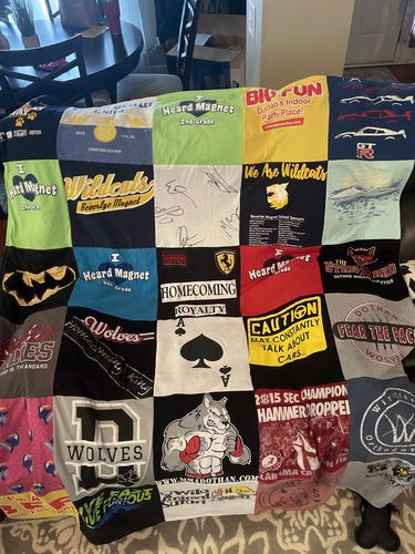 Customer photo review of Classic T-Shirt Blanket