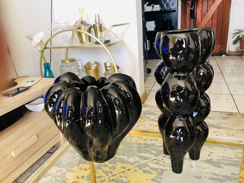 Customer photo review of CERAMIC JAPANDI OSAKA VASE BLACK TALL
