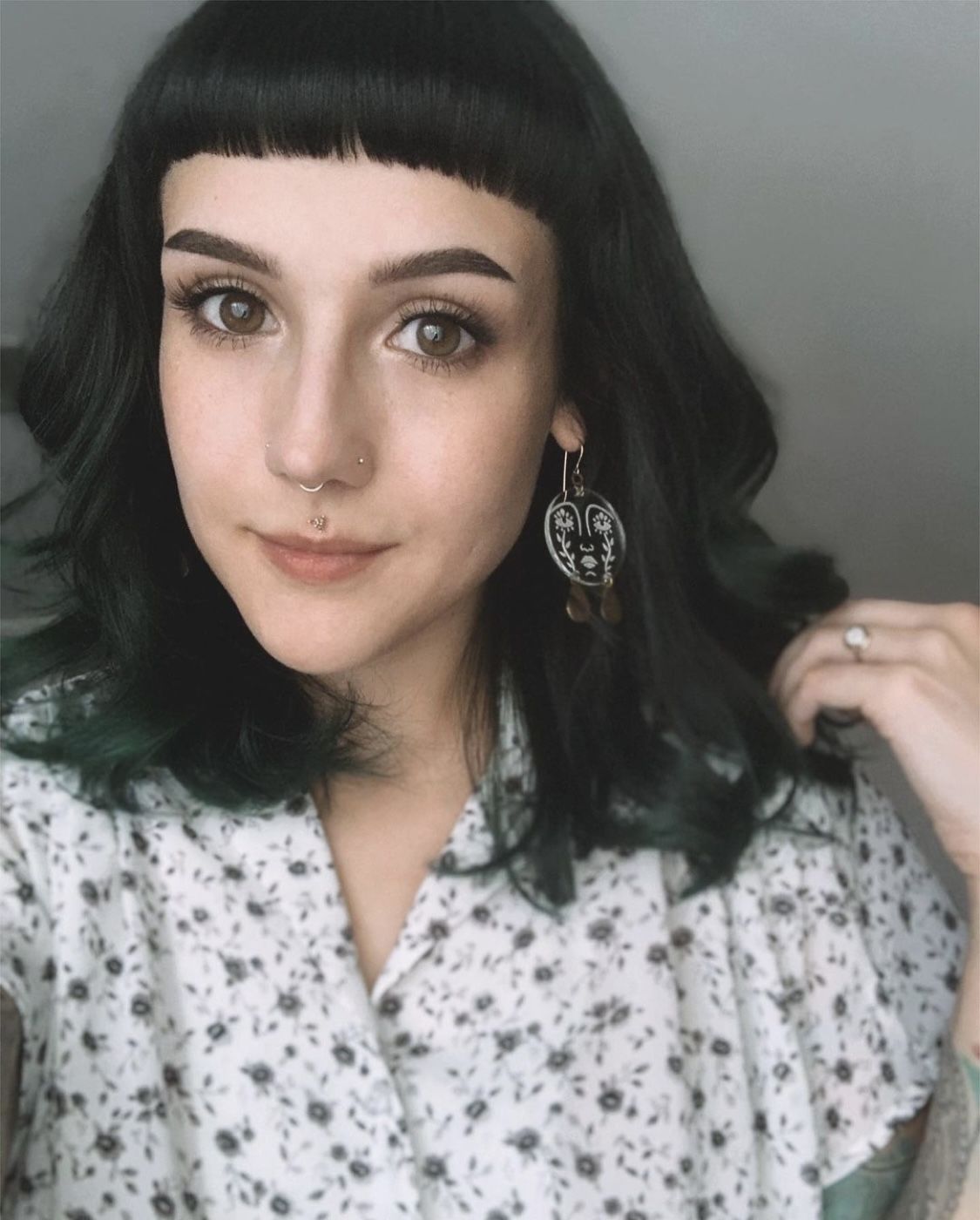 Customer photo review of Mother Moon Earrings
