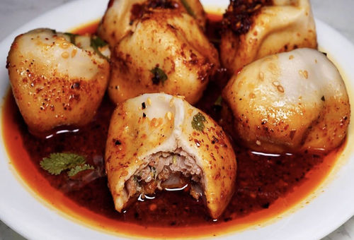 Customer photo review of Frozen [F4] Lamb Dumplings w/ Spicy & Sour Sauces (30 Pieces/5 Servings)