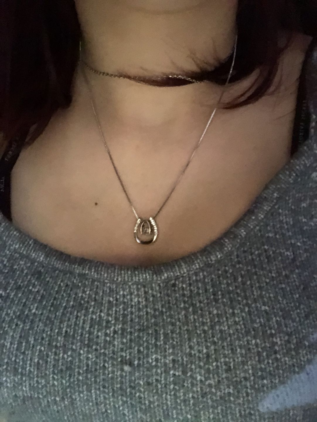 Customer photo review of Be bold and beautiful- Horseshoe Necklace, Granddaughter Gift