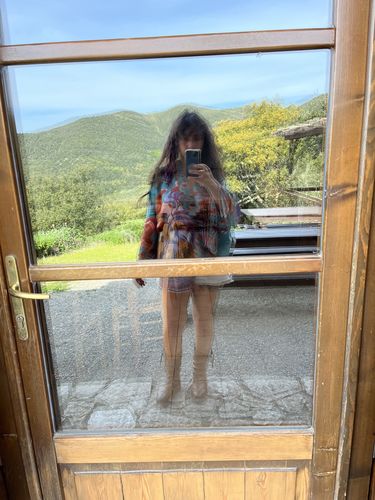 Customer photo review of Mane Kimono in Green