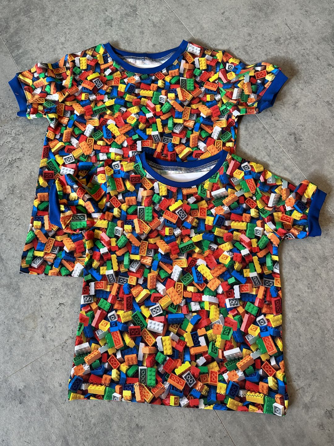 Customer photo review of Lego Blocks Cotton Jersey Fabric