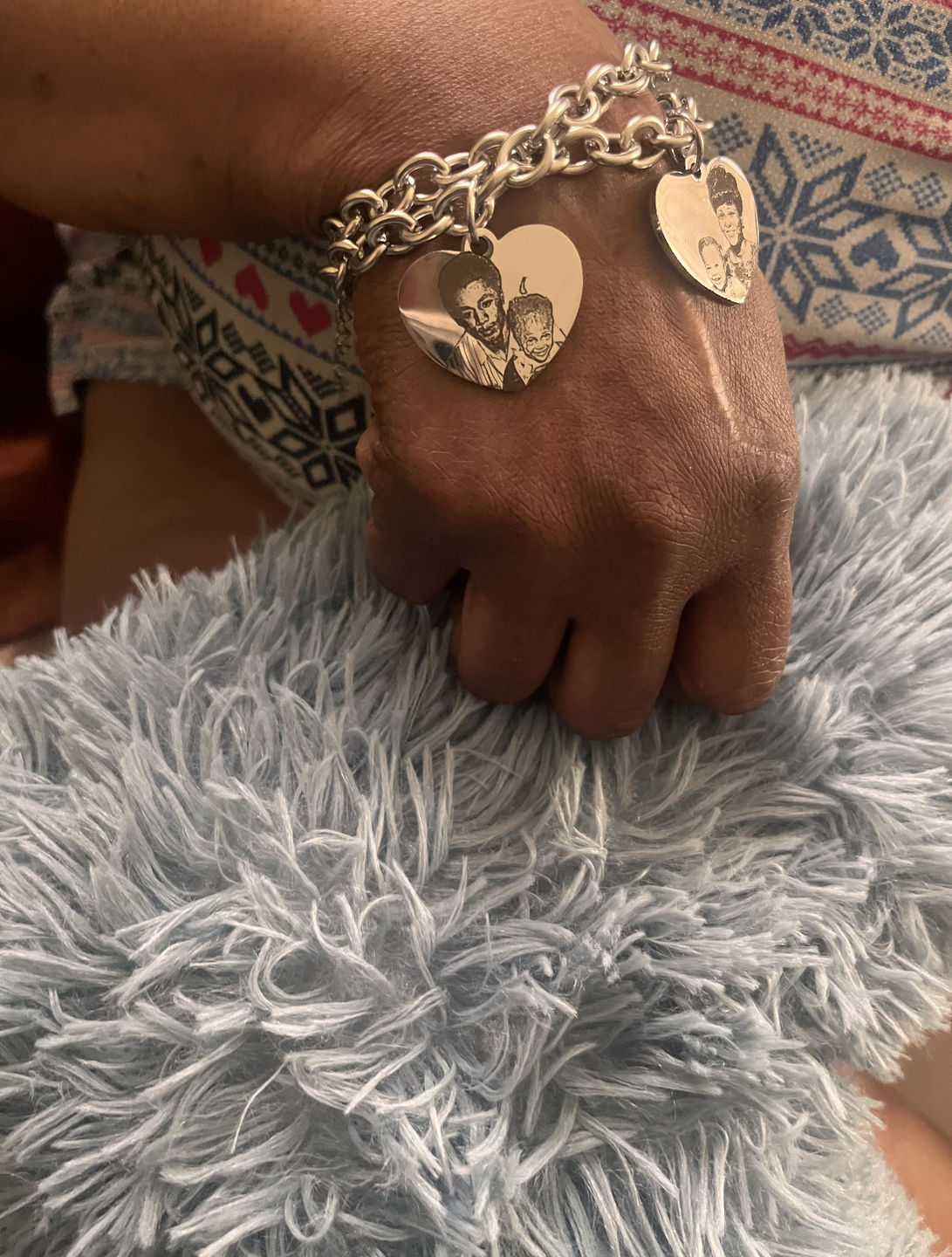 Customer photo review of Photo Bracelets Heart