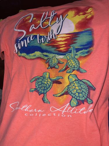 Customer photo review of Salty Since Birth - Coral