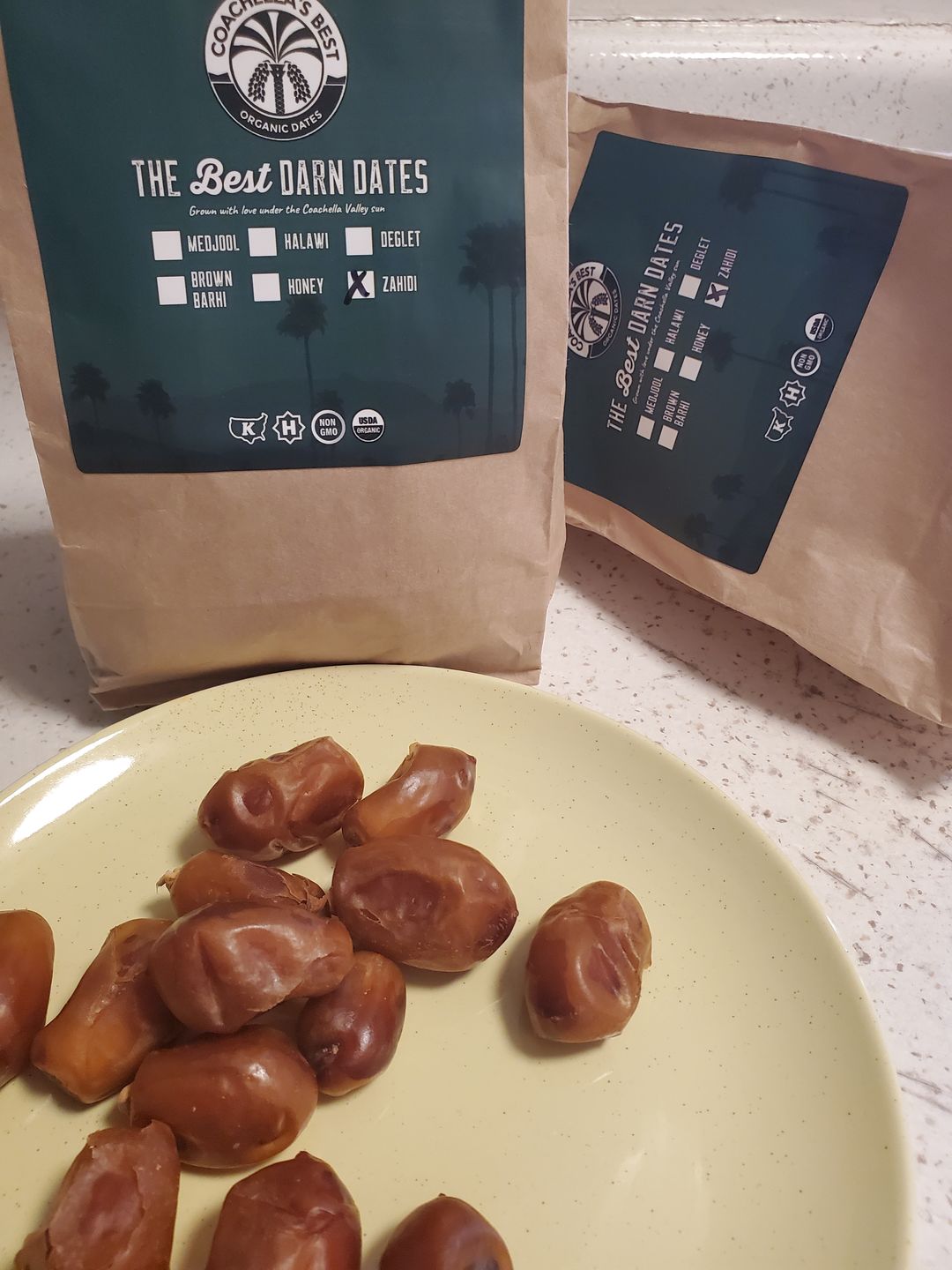 Customer photo review of Organic Zahidi Dates (2-Pack)