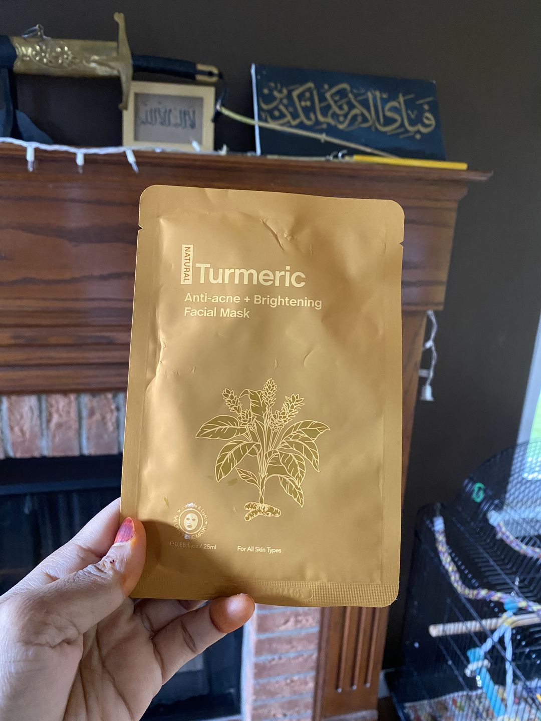 Customer photo review of Turmeric Mask