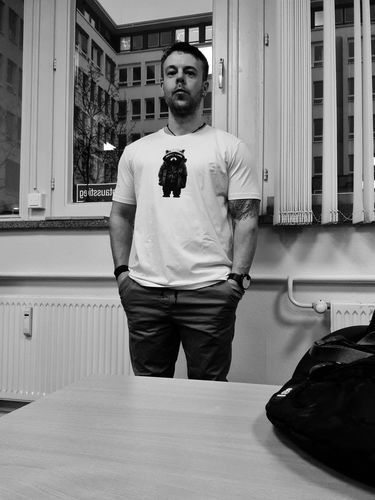 Customer photo review of Willi Waschbär - Bio Herren Shirt